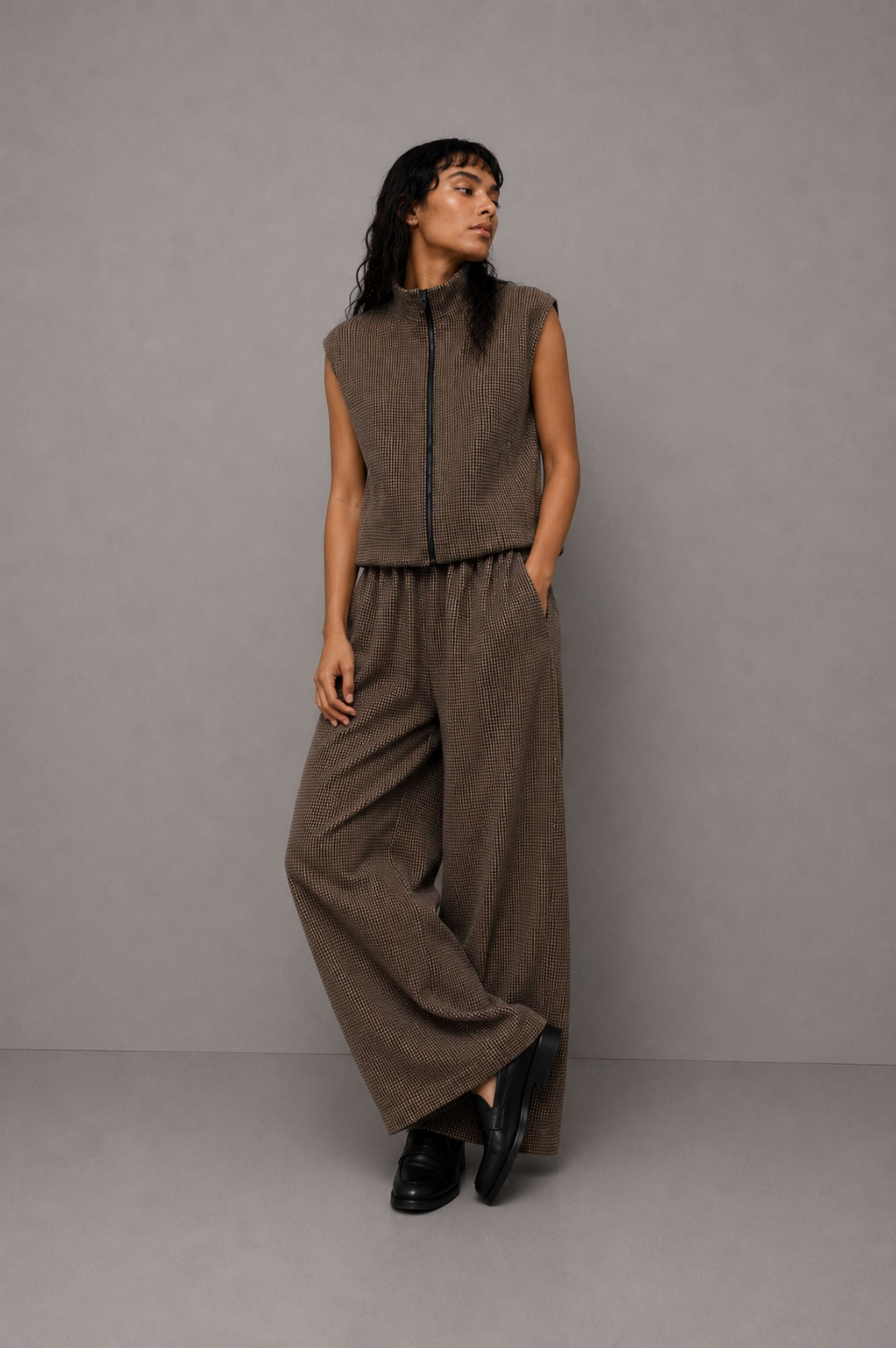 GOLF DOGTOOTH BALLOON TROUSER