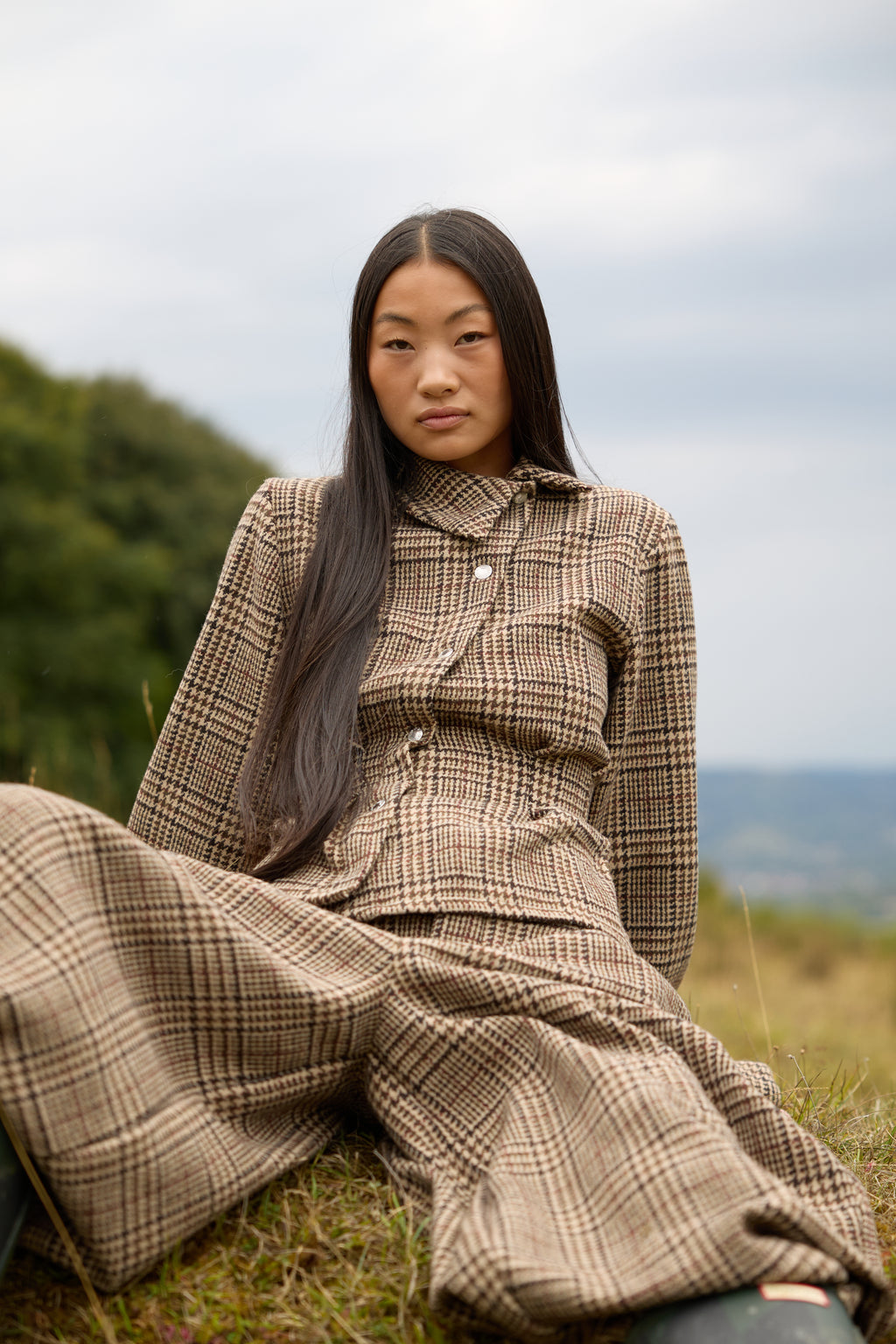 WOOL ASYMMETRIC SHIRT