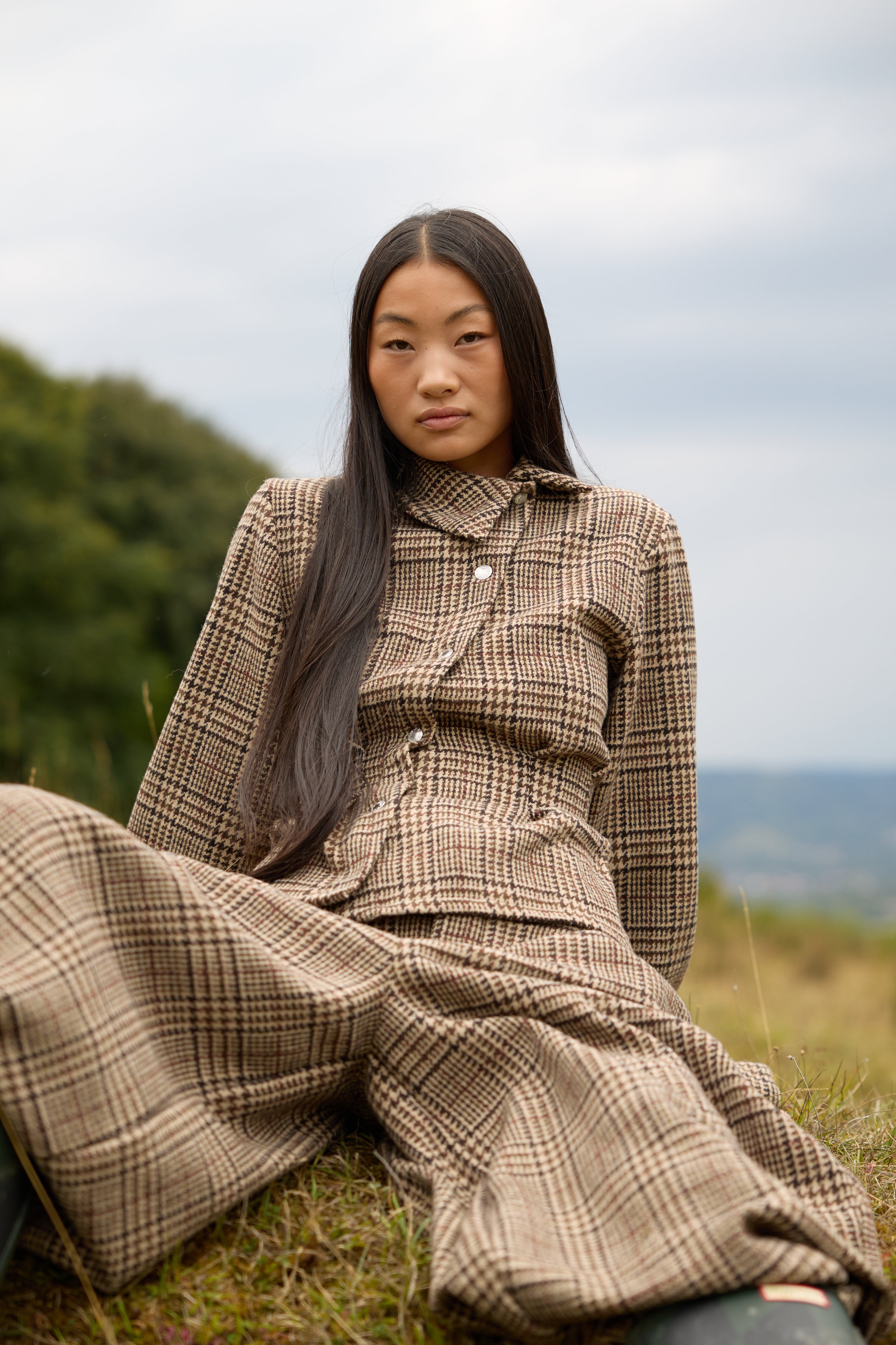 WOOL ASYMMETRIC SHIRT