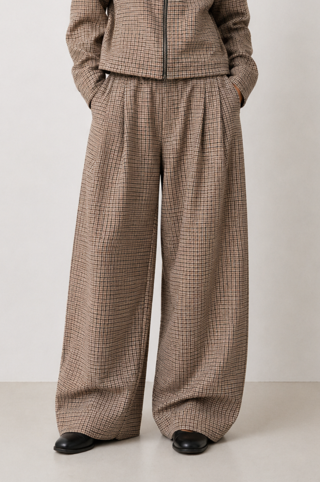 DOGTOOTH BALLOON TROUSER