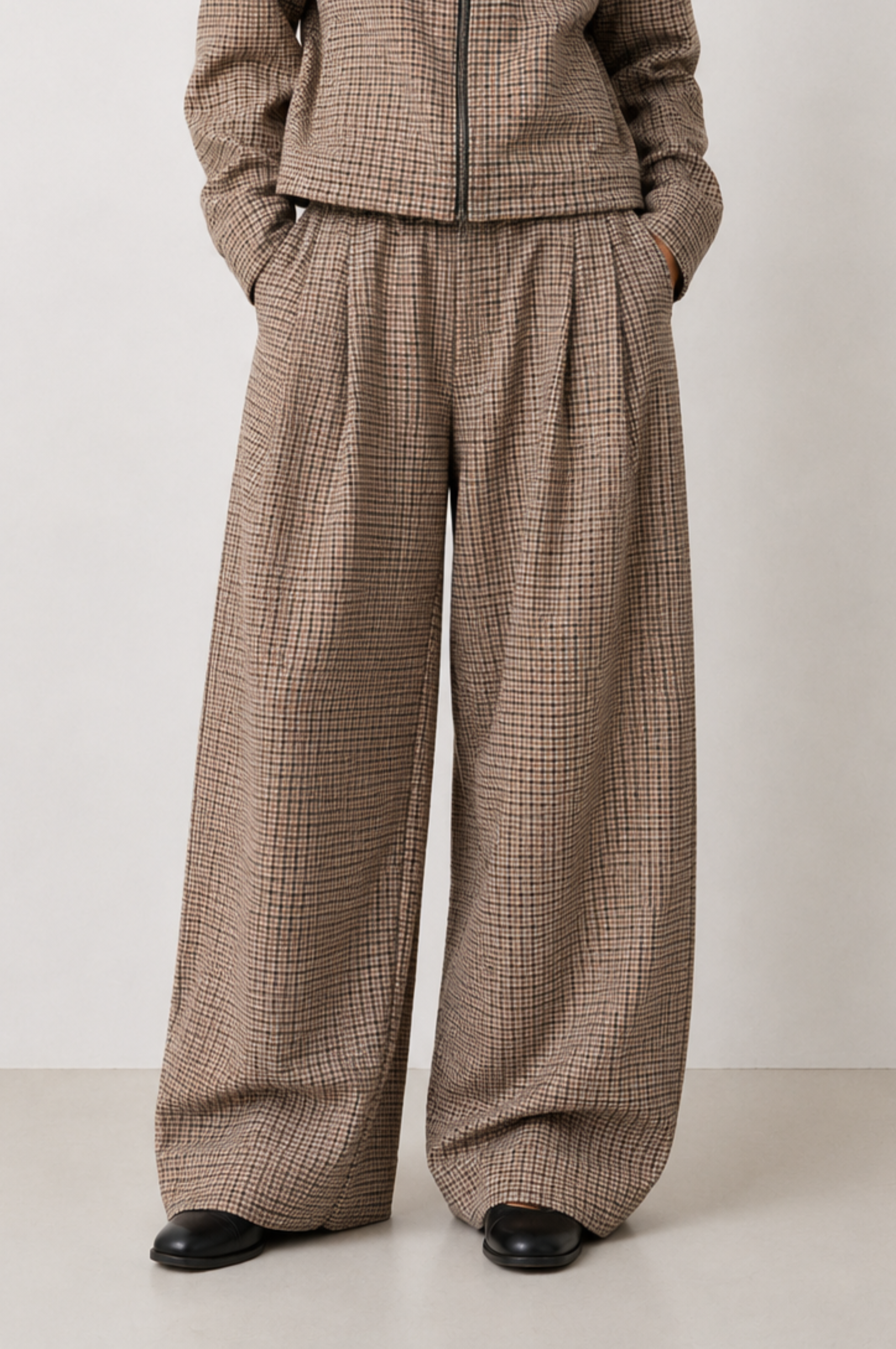 DOGTOOTH BALLOON TROUSER
