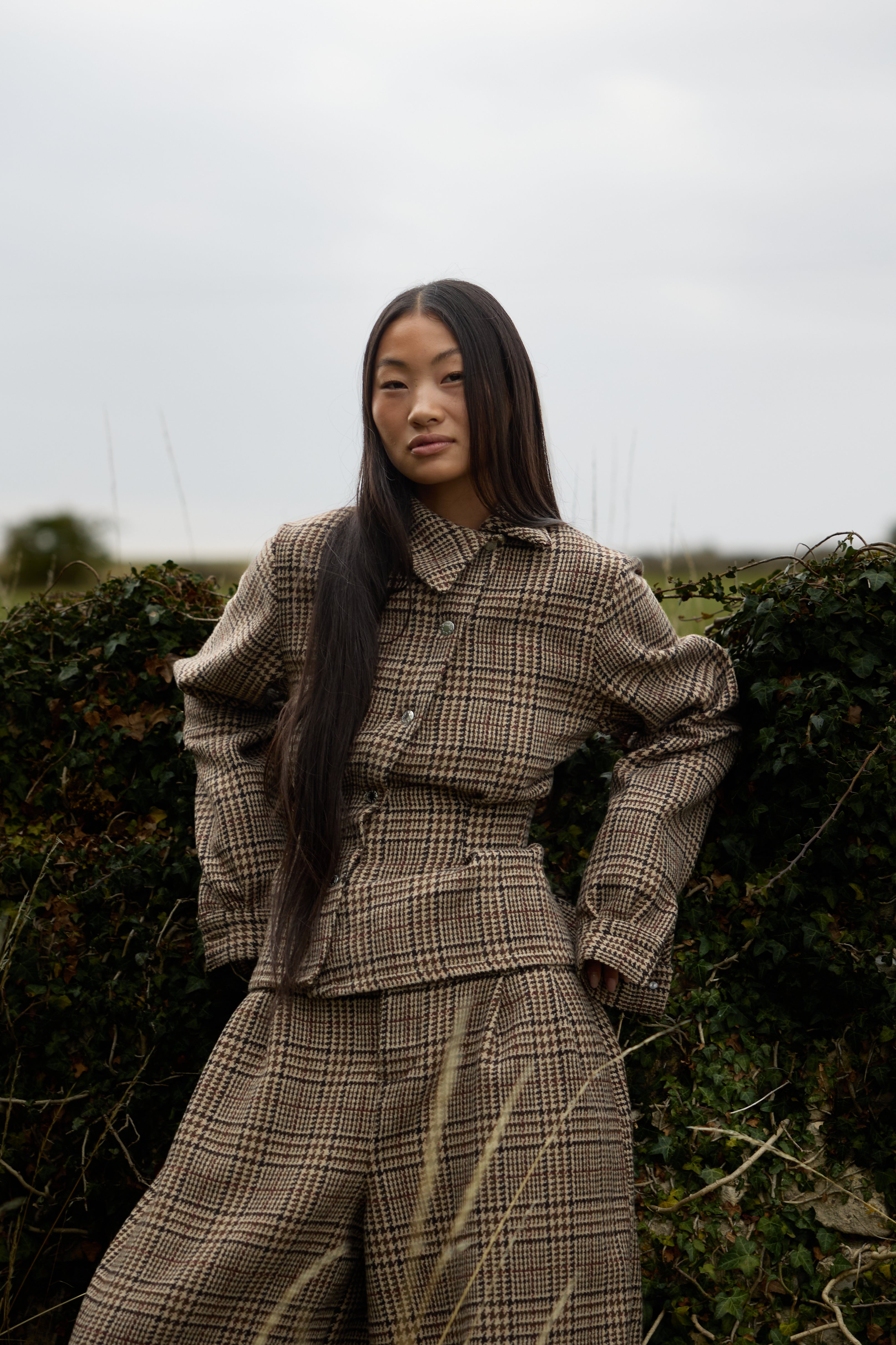 WOOL ASYMMETRIC SHIRT