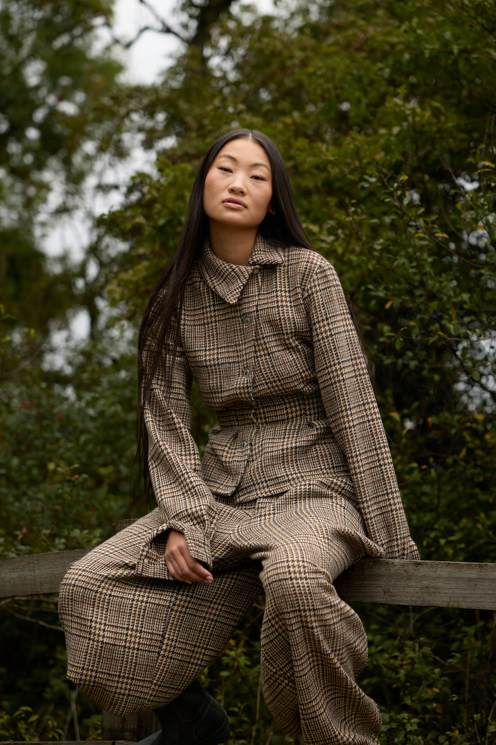 WOOL ASYMMETRIC SHIRT