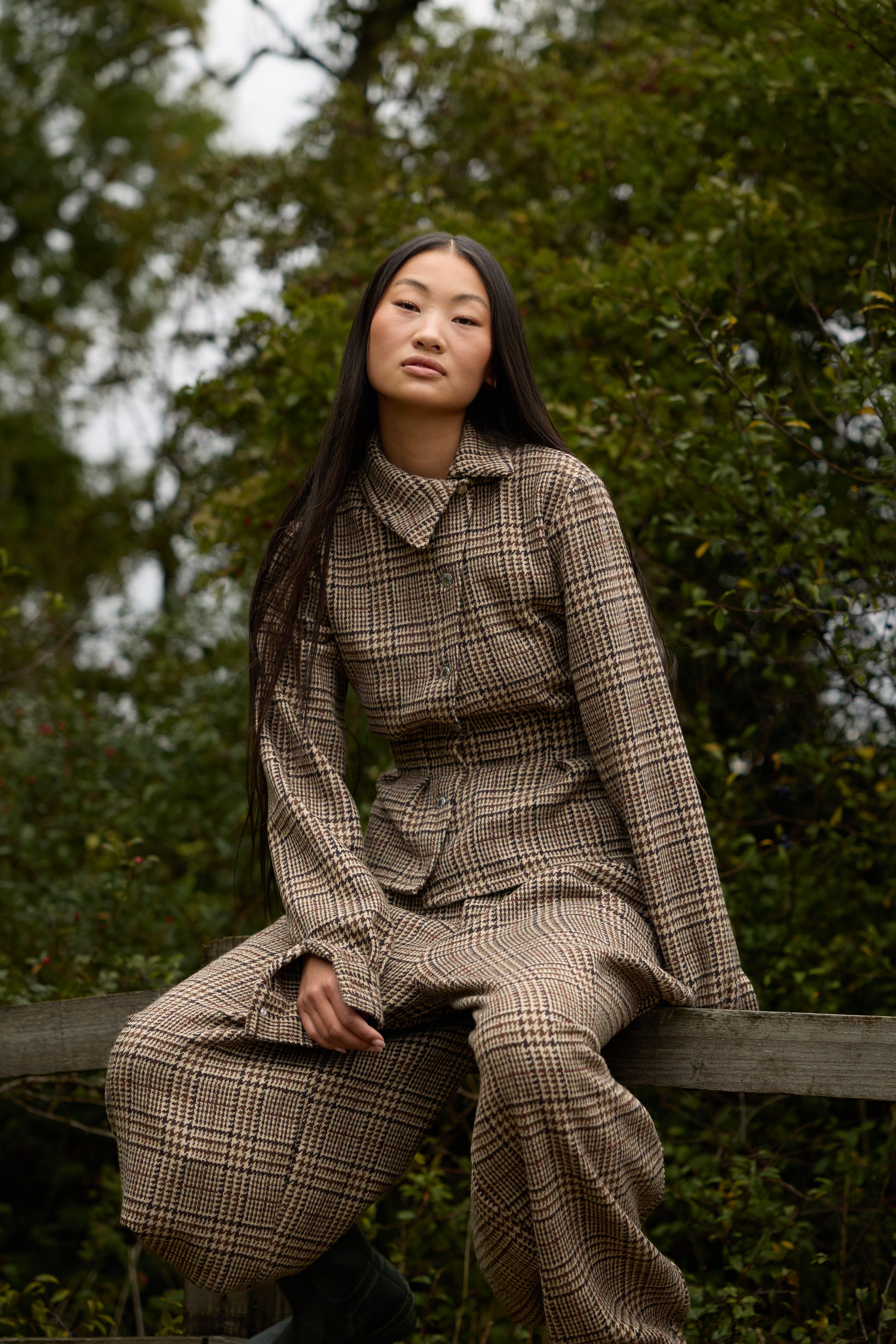 WOOL ASYMMETRIC SHIRT