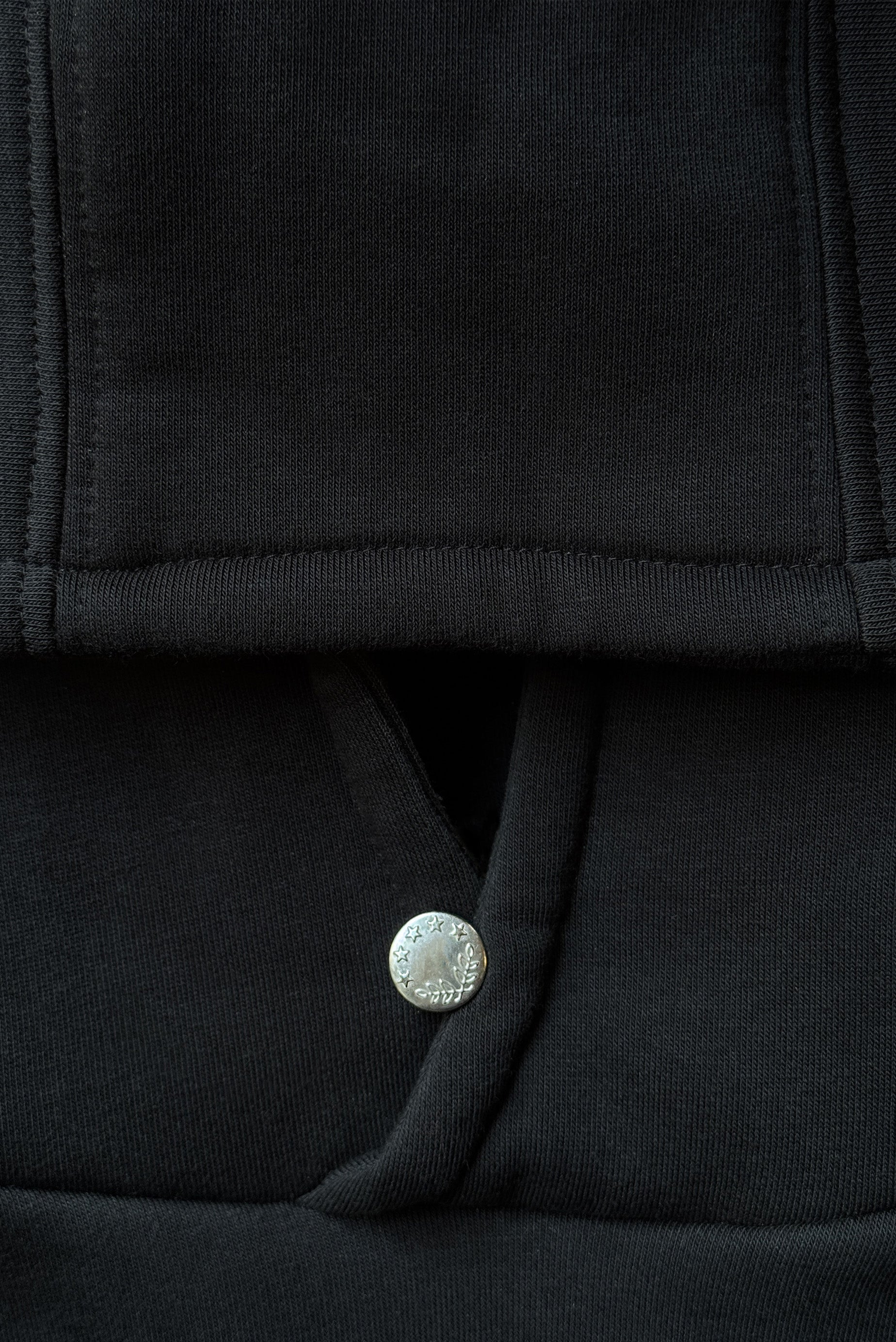 ESSENTIAL BLACK HOODIE