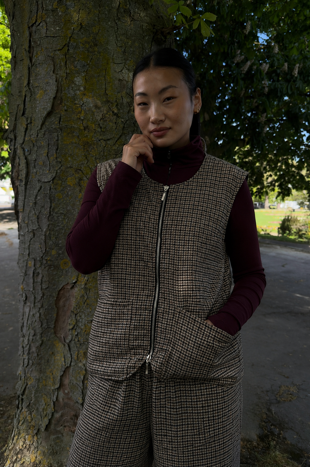 Golf Dogtooth Gilet