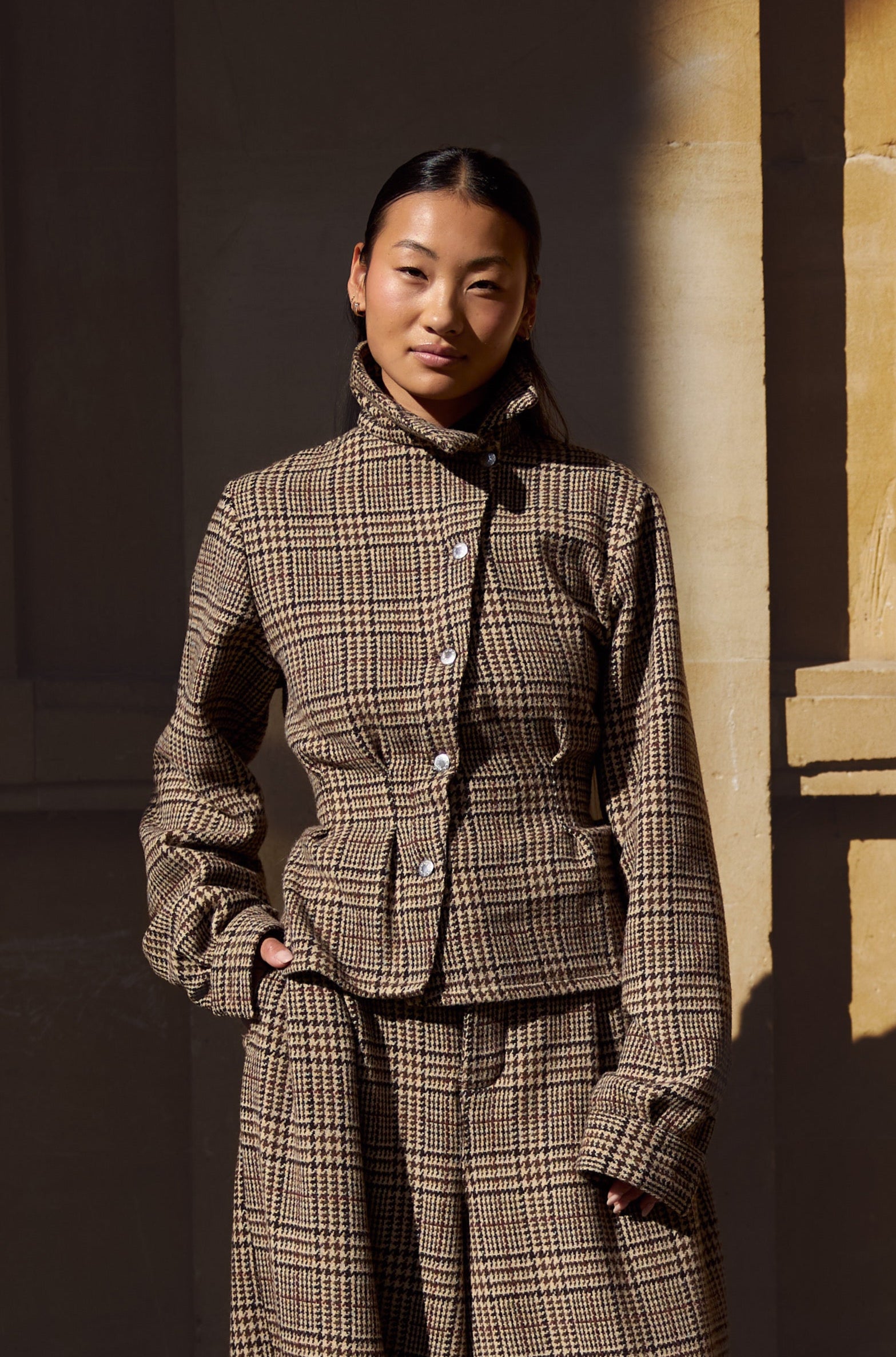 WOOL ASYMMETRIC SHIRT