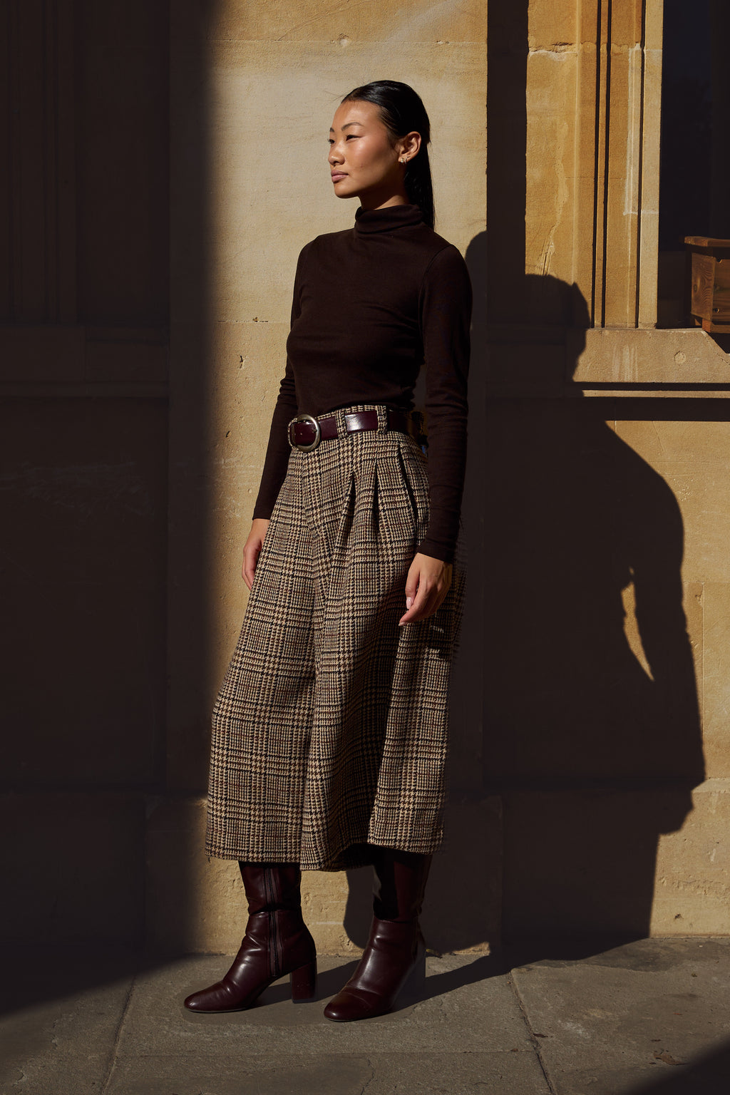 WOOL CROPPED TROUSER