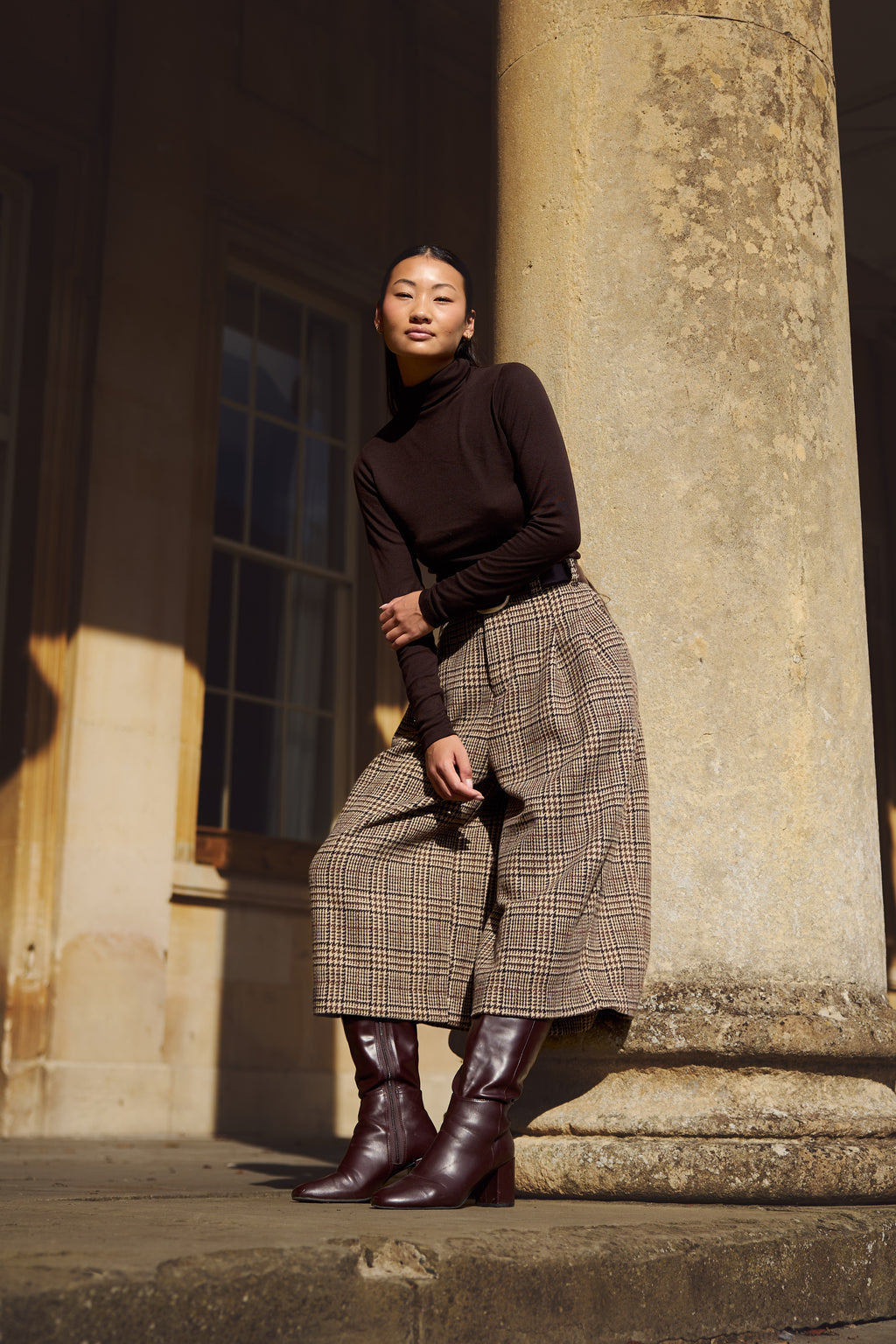 WOOL CROPPED TROUSER