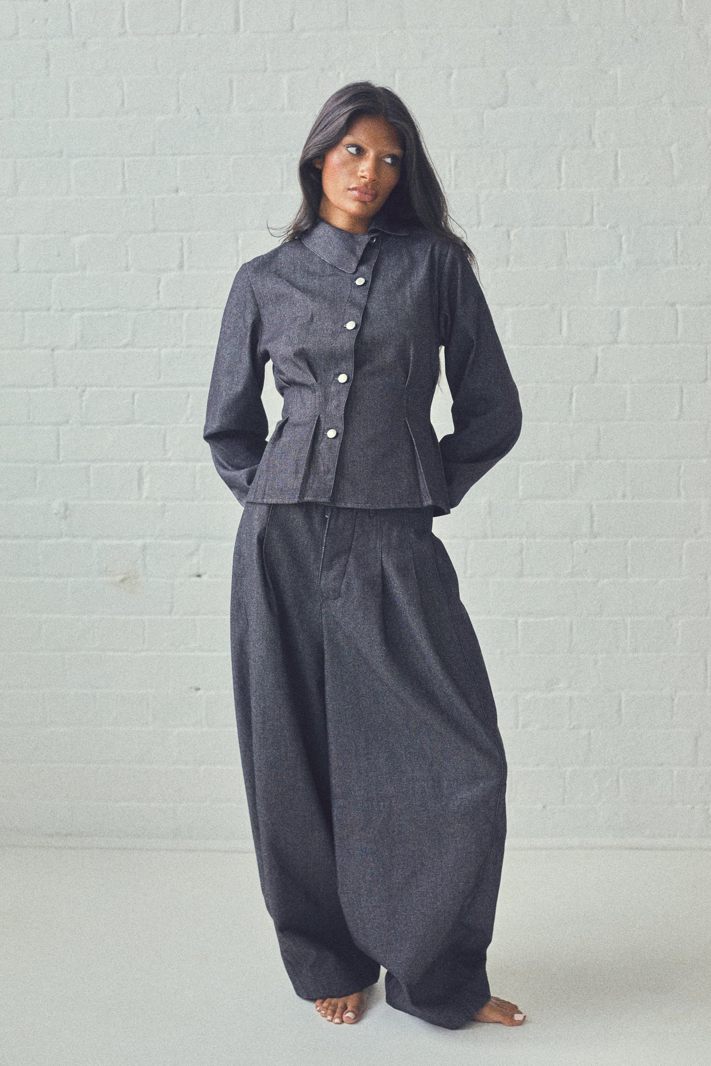 JORJA SMITH BUNDLE (SHIRT & BARREL TROUSER