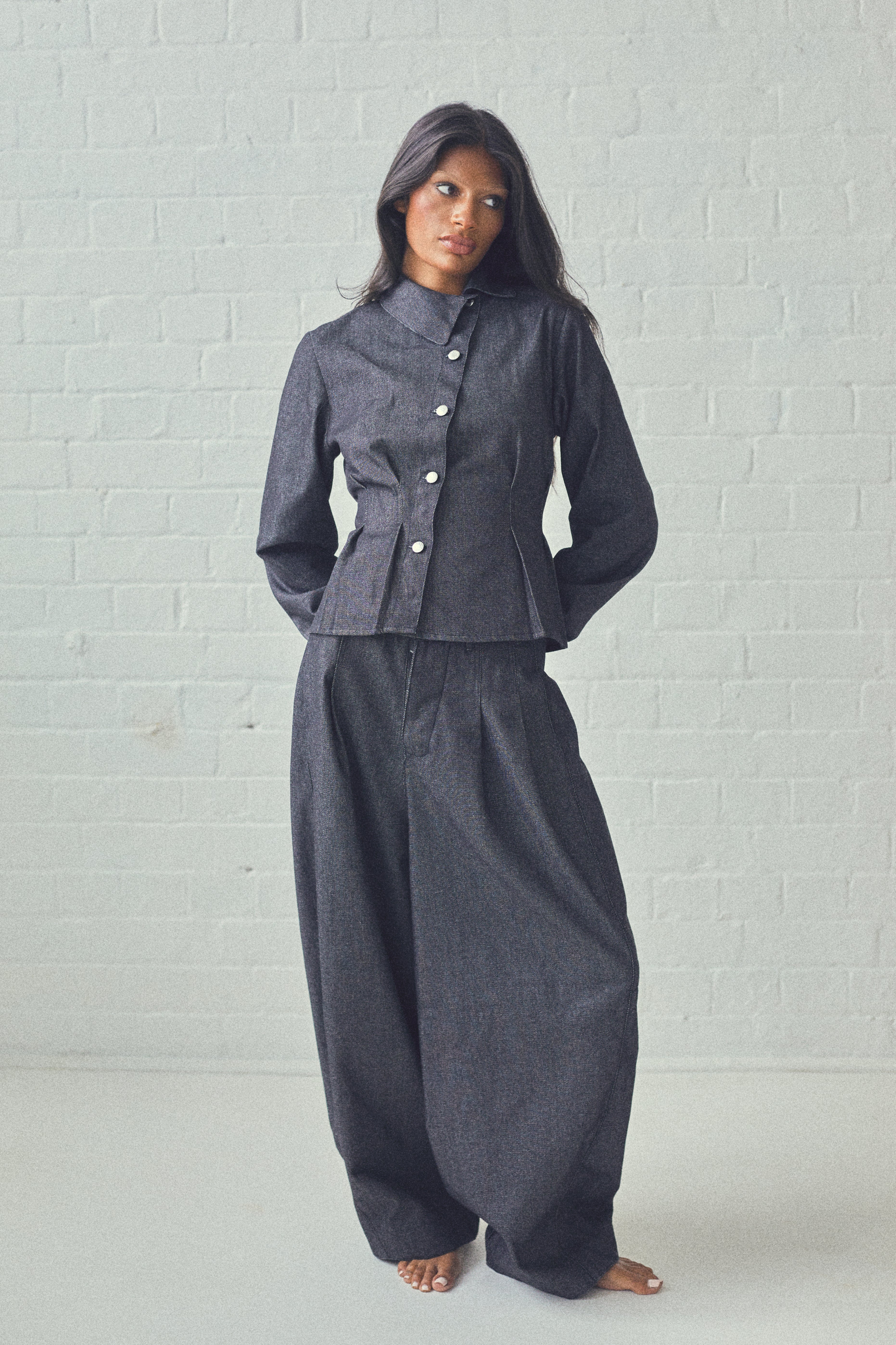 JORJA SMITH BUNDLE (SHIRT & BARREL TROUSER