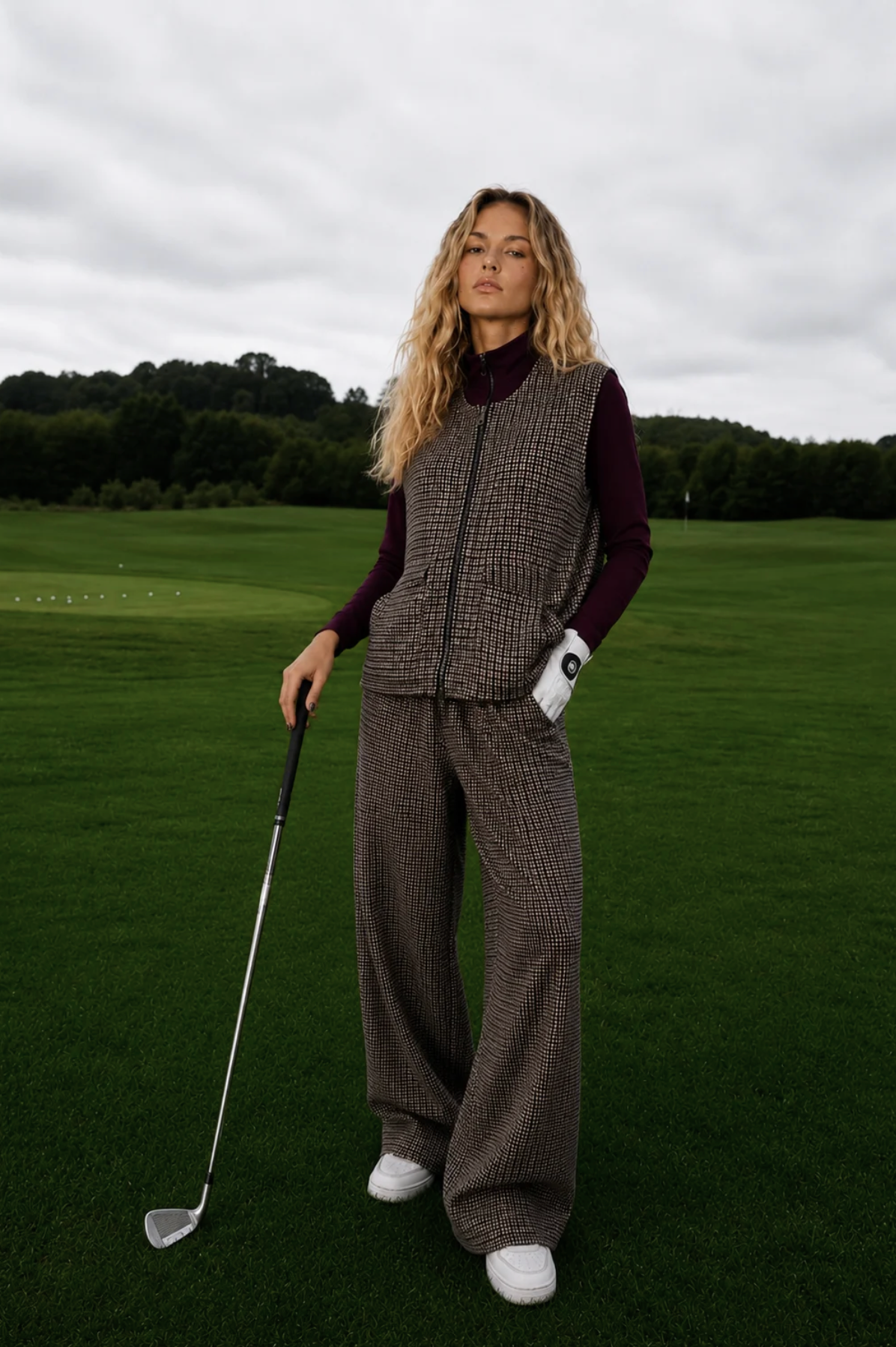 Golf Dogtooth Gilet