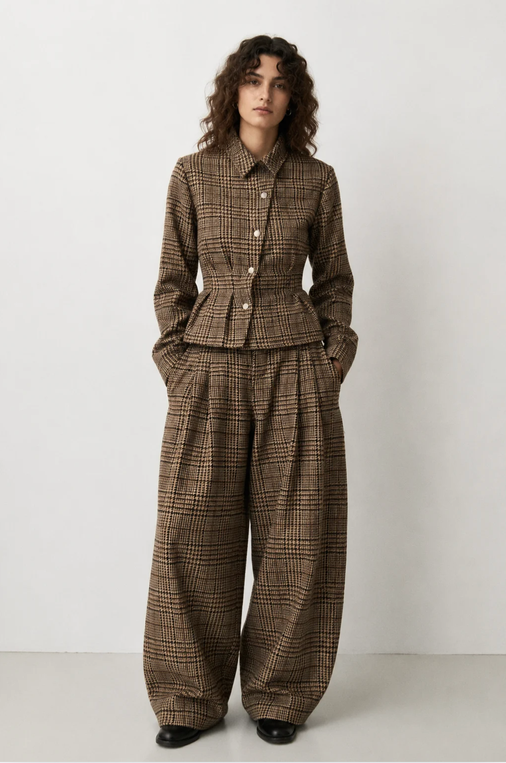 TWEED ASYMMETRIC SHIRT