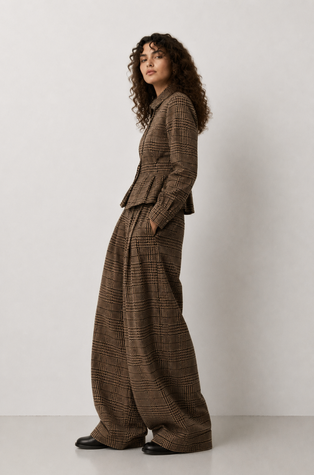 TWEED ASYMMETRIC SHIRT