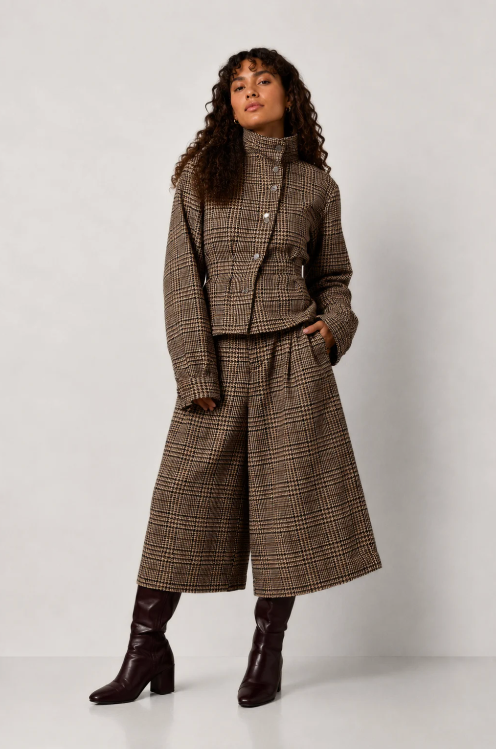 TWEED CROPPED TROUSER