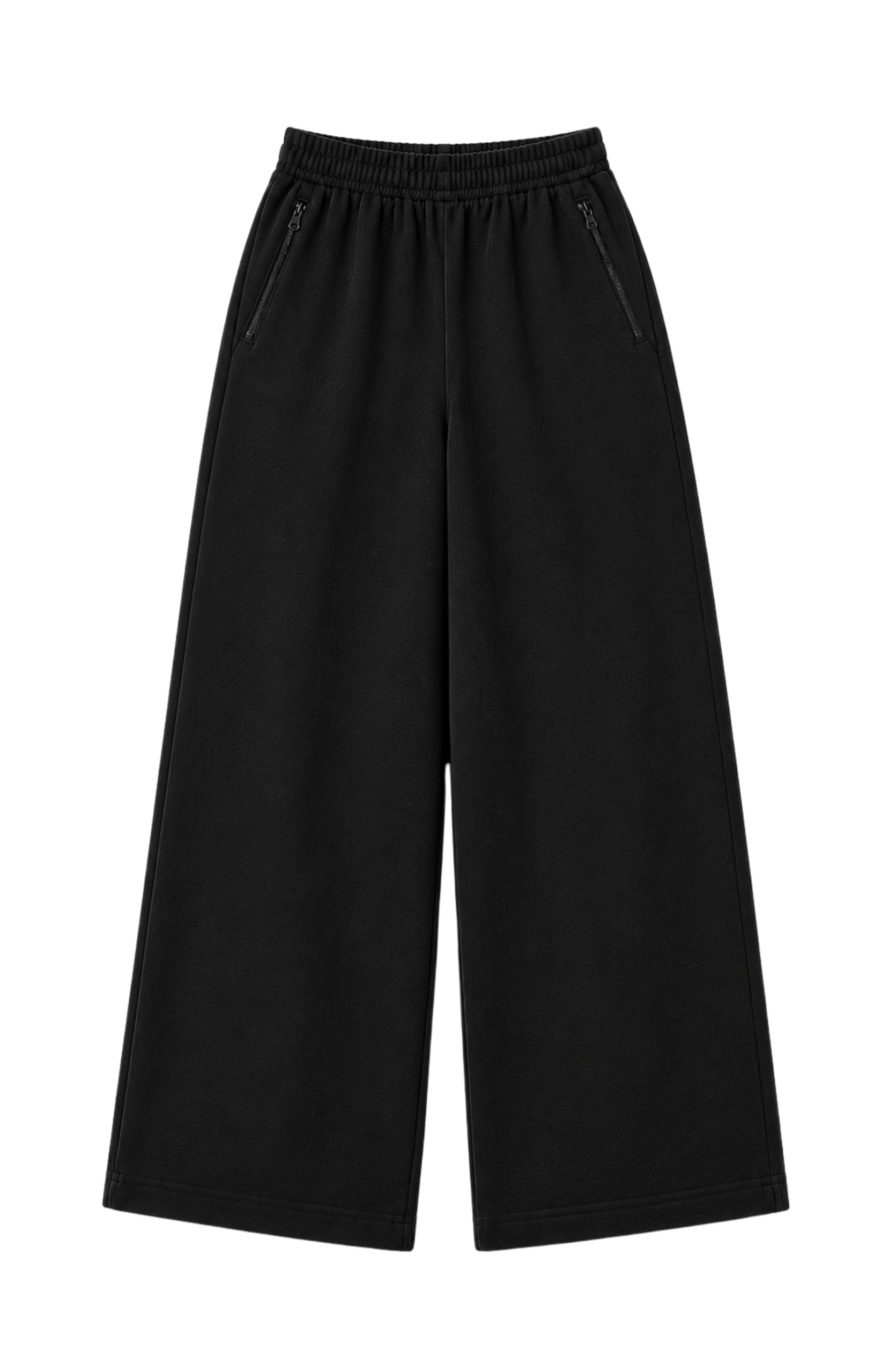 STRAIGHT LEG BLACK JOGGERS