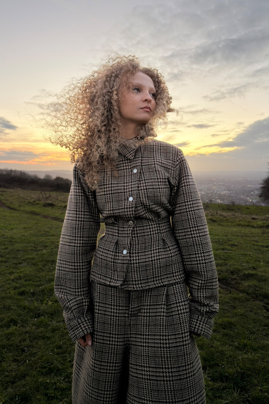 WOOL ASYMMETRIC SHIRT