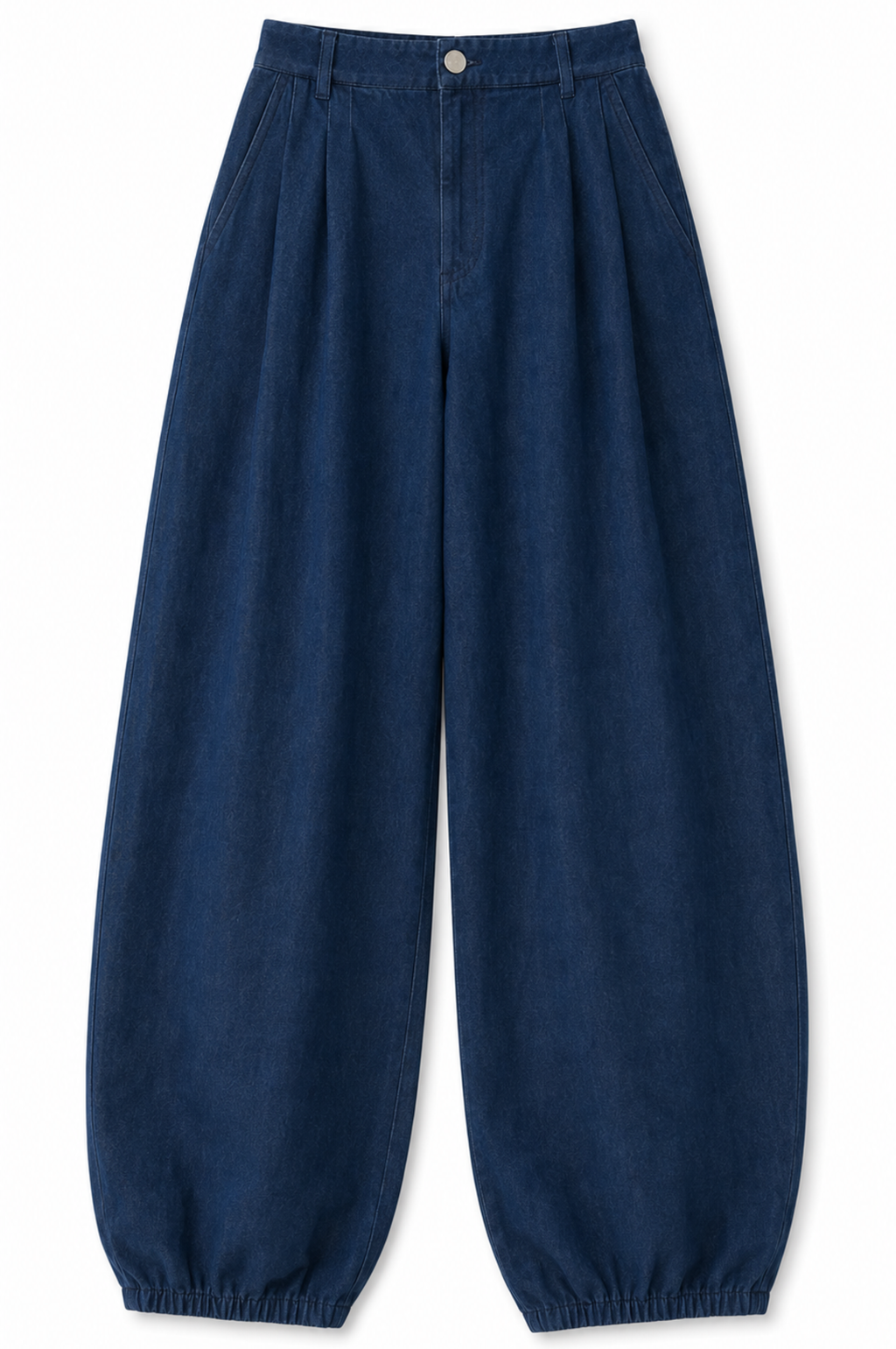 LIGHT WASH BLUE BARREL TROUSER